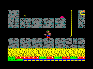 Roland On The Ropes screenshot 2 for Amstrad CPC